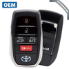 2021 Toyota Rav4 / 5 Buttons Smart Key / 312.11/314.35MHz / 8990H-42380 / HYQ14FBX (OEM Refurb)