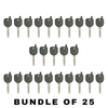 25 X B106 / B107 / B111 / GM Transponder Key Shell (NO CHIP) (AFTERMARKET)(Bundle of 25)
