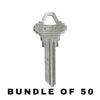 50 X Ilco - SC4-NP SCHLAGE Key Blank (BUNDLE OF 50)