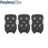 3 X 2015-2020 GM / 6-Button Smart Key SHELL / PN: 13584513 / HYQ1AA, HYQ1EA (AFTERMARKET) (Bundle of 3)
