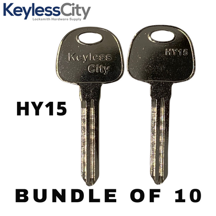 10 X HY15 - 2006-2019 Hyundai / Kia Key Blank - Test Key Blade (AFTERMARKET) (BUNDLE OF 10)