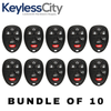 10 X 2007-2014 GM / 6-Button Keyless Entry Remote / PN: 15913427 / OUC60270 / (AFTERMARKET) (BUNDLE OF 10)