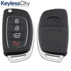 2015-2019 Hyundai Santa Fe / 4-Button Flip Key / TQ8-RKE-4F31 (AFTERMARKET)