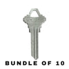 10 X Ilco - SC4-NP SCHLAGE Key Blank (BUNDLE OF 10)