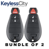 2 X 2013-2024 Dodge RAM / 3-Button Fobik Key / GQ4-53T (AFTERMARKET) (BUNDLE OF 2)