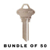 50 X Ilco - SC1-NP SCHLAGE Key Blank (BUNDLE OF 50)