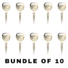 10 X Ilco - B106 - P1115 - GM - Metal Key Blank (BUNDLE OF 10)