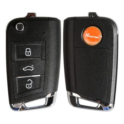 Xhorse - XEMQB1EN - Super Remote / MQB Style / 3-Button Universal Flip Key / VVDI Super Chip For VVDI Tools