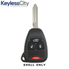 2004-2016 Chrysler / Jeep / Dodge / 4-Button Remote Head Key Shell / Y159 / OHT692427AA