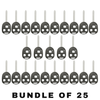 25 X 1998-2015 Toyota / 3-Button Remote Head Key SHELL TR47 / HYQ12BBT HYQ1512Y (Bundle of 25)