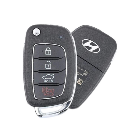 2018-2019 Hyundai Sonata 4 Buttons Flip Key / 433MHz / 95430-C1210 / TQ8-RKE-4F25 (OEM Refurbished)