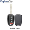 2013-2017 Honda Accord Civic / 4-Button Remote Head Key SHELL / HO01-SVC / MLBHLIK6-1T (AFTERMARKET)