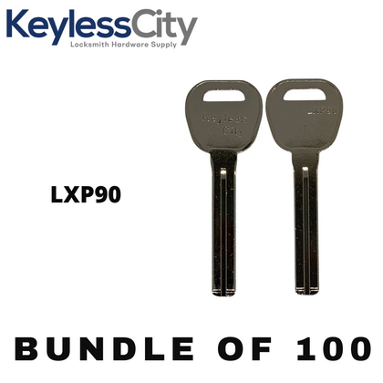 100 X LXP90 - Lexus / Mazda / Kia / Toyota / Hyundai / Scion Key Blank - Test Key Blade (AFTERMARKET) (BUNDLE OF 100)