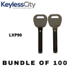 100 X LXP90 - Lexus / Mazda / Kia / Toyota / Hyundai / Scion Key Blank - Test Key Blade (AFTERMARKET) (BUNDLE OF 100)