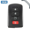 2013-2018 Toyota Rav4 4 Buttons Smart Key / 312.11/314.35MHz / 89904-0R080 / HYQ14FBA (OEM Refurb)