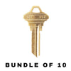 10 X Ilco - SC1-BR SCHLAGE Key Blank (BUNDLE OF 10)