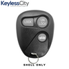 1996-2002 GM / 3-Button Keyless Entry Remote SHELL / PN: 16245100-29 / ABO1502T / Black (AFTERMARKET)