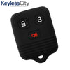 1998-2016 Ford Lincoln Mazda Mercury / 3-Button Remote Keyless Entry Key Silicone Cover / CWTWB1U345