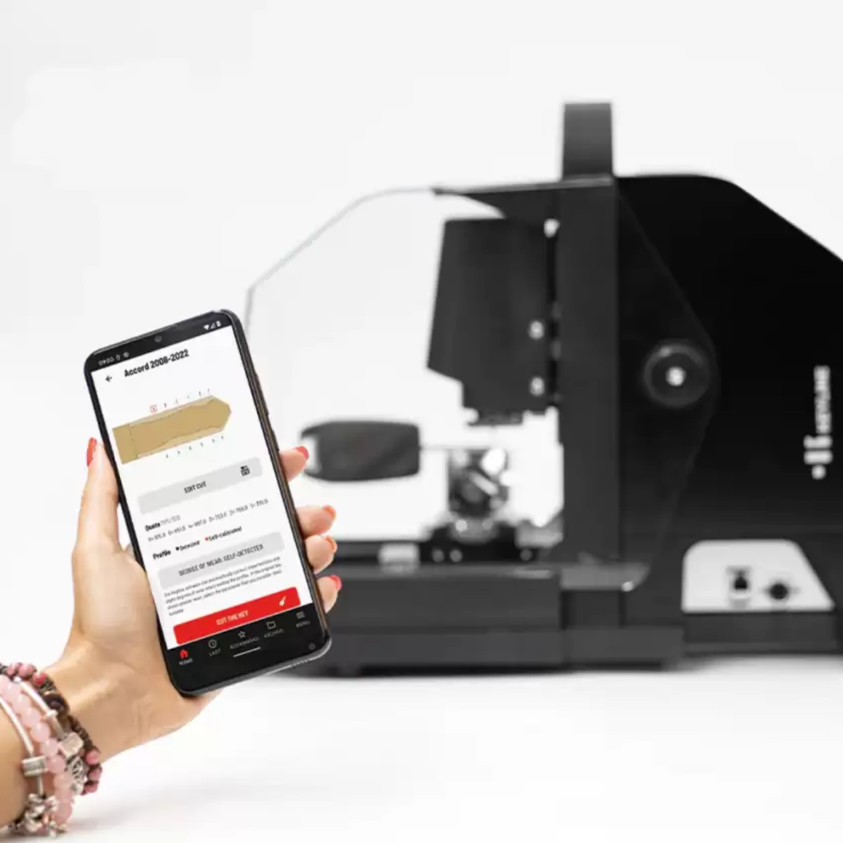 Keyline Messenger Portable Key Cutting Machine For Edge-Cut, Laser and ...