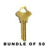 50 X Ilco - SC4-BR Schlage Key Blank (BUNDLE OF 50)
