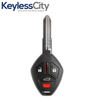 2007-2012 Mitsubishi Eclipse Galant / 4-Button Remote Head Key / MIT11 / PN: MN141545 / OUCG8D-620M-A (AFTERMARKET)
