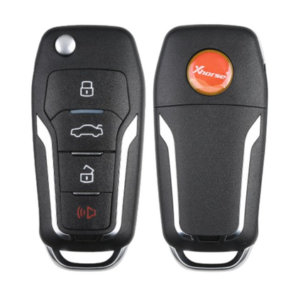 Xhorse XKFO01EN Ford Style / 4-Button Universal Remote Key For VVDI Key Tool (Wired)
