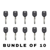 10 X 2000-2001 Mitsubishi - MIT9 Transponder Key - (4D 60 Chip) (AFTERMARKET) (BUNDLE OF 10)