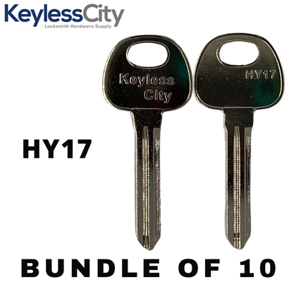 10 X HY17 - Hyundai / Kia Key Blank - Test Key Blade (AFTERMARKET) (BUNDLE OF 10)