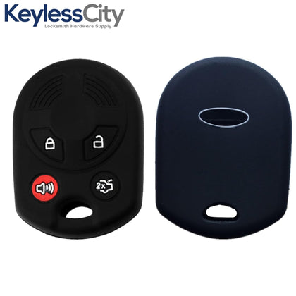 2006-2019 Ford Lincoln Mazda Mercury / 4-Button Remote Head Key Silicone Cover / H75 / OUCD6000022 (AFTERMARKET)