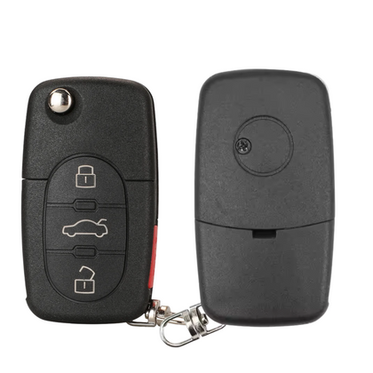 1998-2002 VW / 4-Button Flip Key / HLO1J0959753F / (AFTERMARKET)