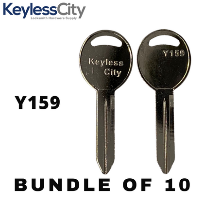 10 X Y159-NP - CHRYSLER Key Blank - Test Key Blade (AFTERMARKET) (BUNDLE OF 10)