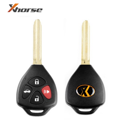 Xhorse XKTO02EN - Toyota Style / 4-Button Universal Remote Head Key for VVDI Key Tools (Wired)