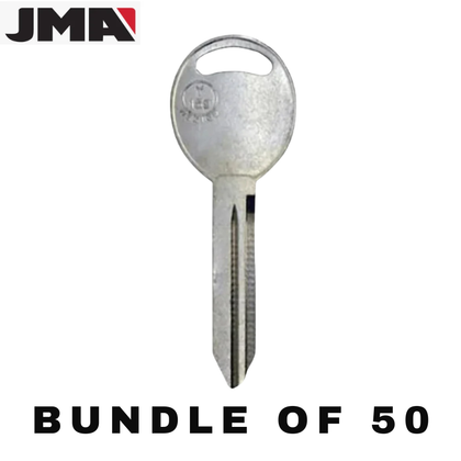 50 X Chrysler / Dodge / Jeep Y159 / P1795 Metal Key Blank (JMA CHR-15E) (BUNDLE OF 50)
