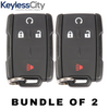 2 X 2019-2020 GM / 4-Button Keyless Entry Remote / PN: 22881479 / M3N-32337200 (AFTERMARKET) (BUNDLE OF 2)