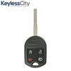 2012-2019 Ford Fiesta / 4-Button Remote Head Key / CWTWB1U793 (AFTERMARKET)