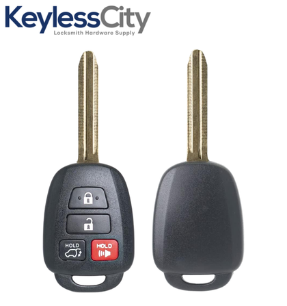 2014-2018 Toyota RAV4 Highlander / 4-Button Remote Head Key / GQ4-52T (H Chip) 314.4Mhz (AFTERMARKET)