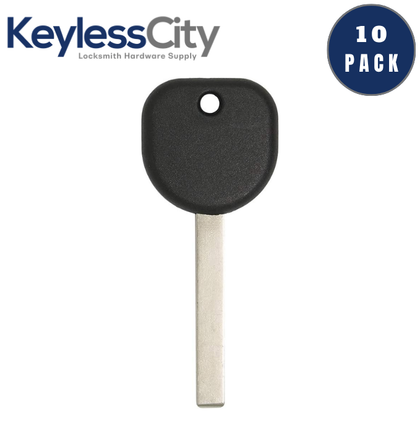 10 X 2010 - 2019 GM B119 Transponder Key (AFTERMARKET) (BUNDLE OF 10)