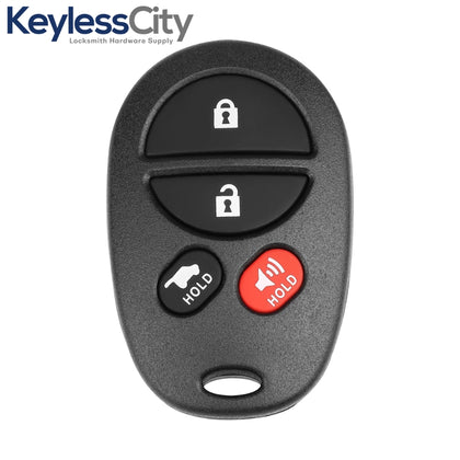 2008-2017 Toyota / 4-Button Keyless Entry Remote / GQ43VT20T (AFTERMARKET)