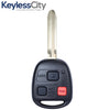 1998-2002 Toyota Land Cruiser / 3-Button Remote Head Key / 4C Chip / PN: 89070-60090 / HYQ1512V (AFTERMARKET)