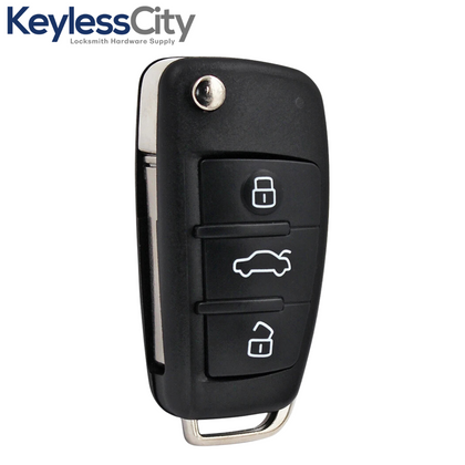 2006-2015 Audi / 3-Button Flip Key / PN: 4F0837220 / IYZ 3314 / 315 MHz (AFTERMARKET)