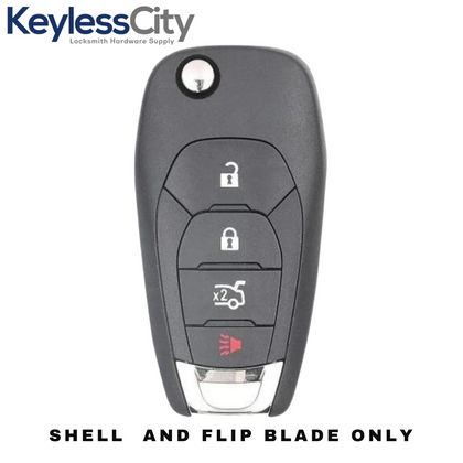 2016 - 2019 Chevrolet Cruze / 4-Button Flip Key SHELL For LXP-T004 (AFTERMARKET)
