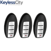 3 X 2013-2019 Nissan / 4-Button Smart Key SHELL / KR5S180144014 (AFTERMARKET) (Bundle of 3)