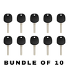 10 X 1997-2005 Lexus - TOY48 Transponder Key - Short Blade - (4C Chip) (AFTERMARKET) (BUNDLE OF 10)