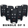 5 X 2010-2020 GM / 5-Button Flip Key / OHT01060512 (AFTERMARKET) (BUNDLE OF 5)