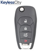 2016-2019 Chevrolet Cruze / 4-Button Flip Key / PN: 13514135 / LXP-T004 / 433 Mhz / XL8 (AFTERMARKET)