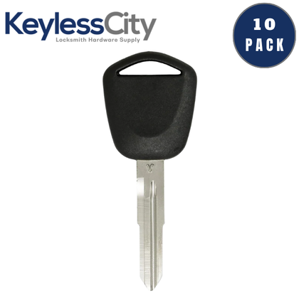 10 X 1996-2009 Acura - HD111 Transponder Key (46 V-Chip) (AFTERMARKET) (BUNDLE OF 10)