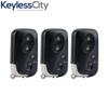 3 X 2006-2012 Lexus / 4-Button Remote Smart Key SHELL / HYQ14AAB HYQ14ACX HYQ14AAF (AFTERMARKET) (Bundle of 3)