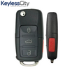 2006-2011 Volkswagen / 4-Button Flip Key / PN: 1K0959753H / NBG92596263 (AFTERMARKET)