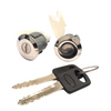 1986-1995 Ford Mercury Mazda / H54 / 10 Cut / Driver & Passengers / Door Lock Cylinder / Coded / Chrome / DP-42-122 (ASP)