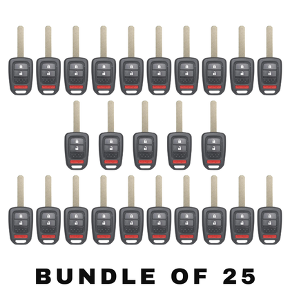 25 X 2013-2017 Honda CR-V Crosstour / 3-Button Remote Head Key SHELL / HO-03-PT / MLBHLIK6-1T (AFTERMARKET)(Bundle of 25)